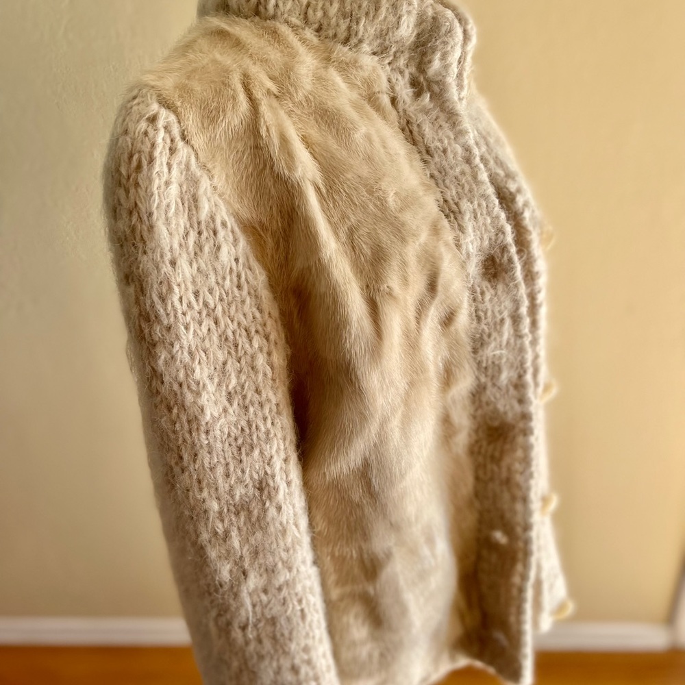 Vintage women’s real Mink jacket sweater